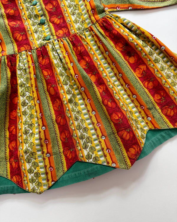 Catimini Pumpkin Cotton Lined Dress 5-6Y