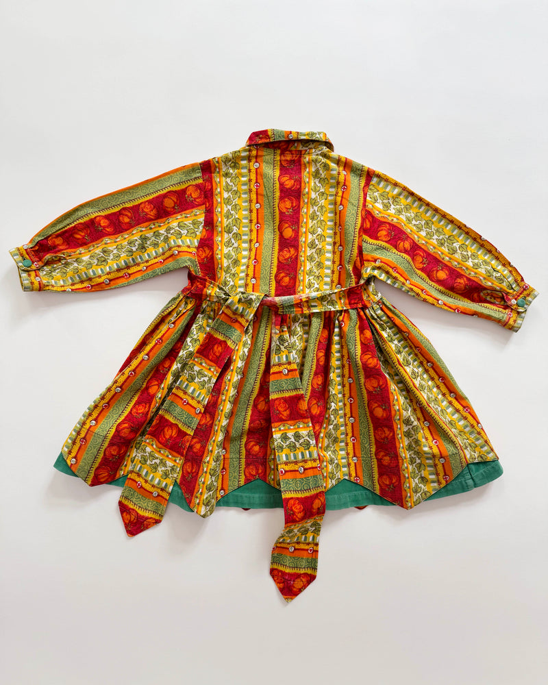 Catimini Pumpkin Cotton Lined Dress 5-6Y