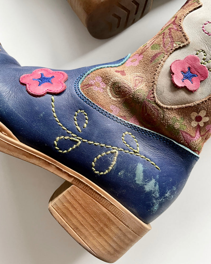 Vintage Oilily Cowboy Leather Boots