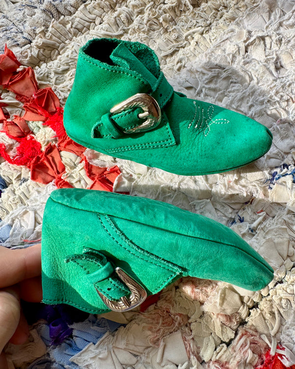 Baby Leather Cowboy Booties 0-6M