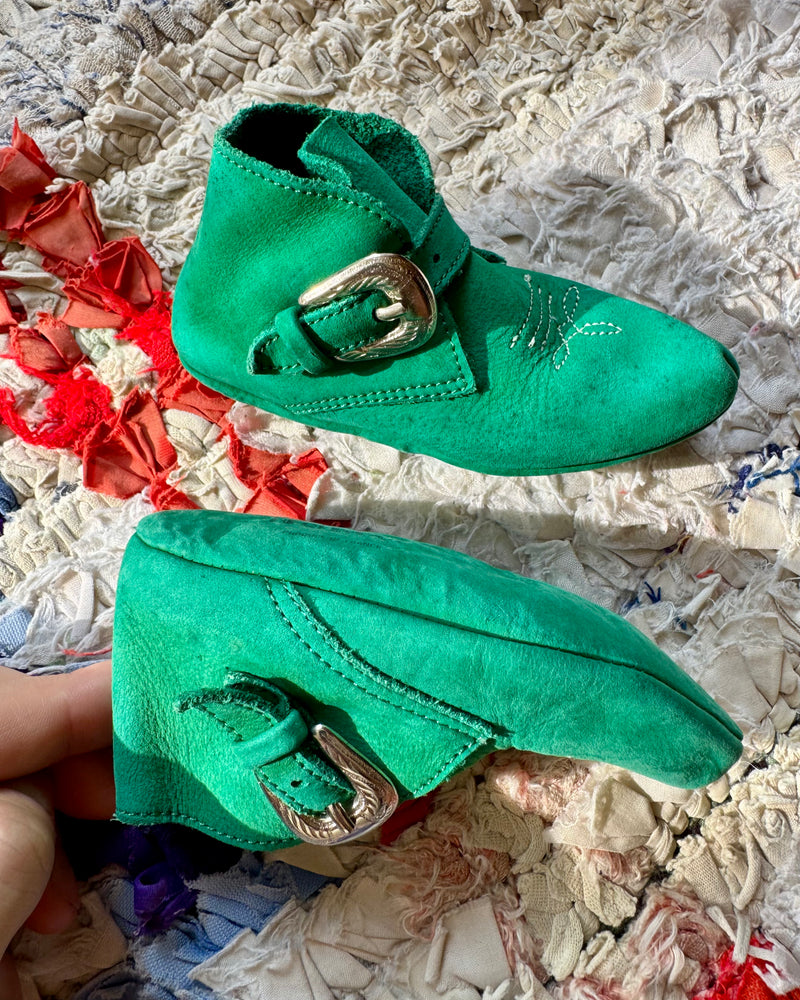 Baby Leather Cowboy Booties 0-6M