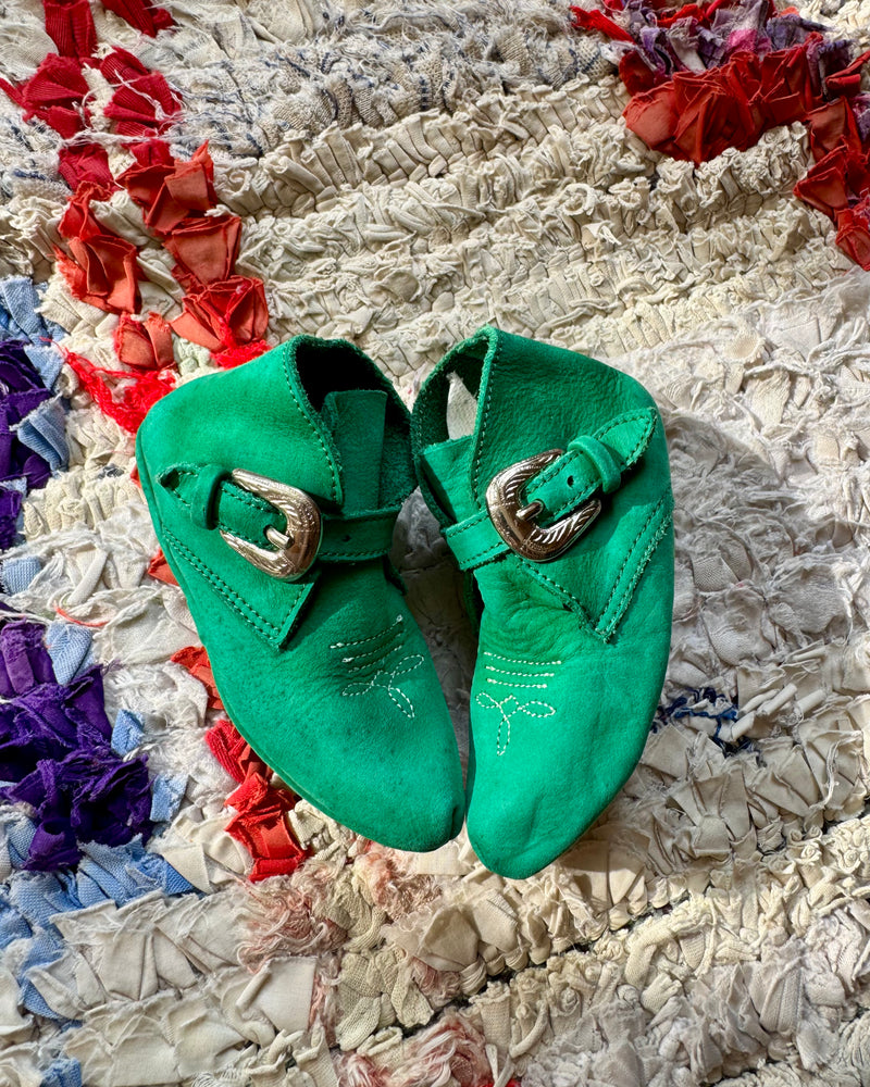 Baby Leather Cowboy Booties 0-6M