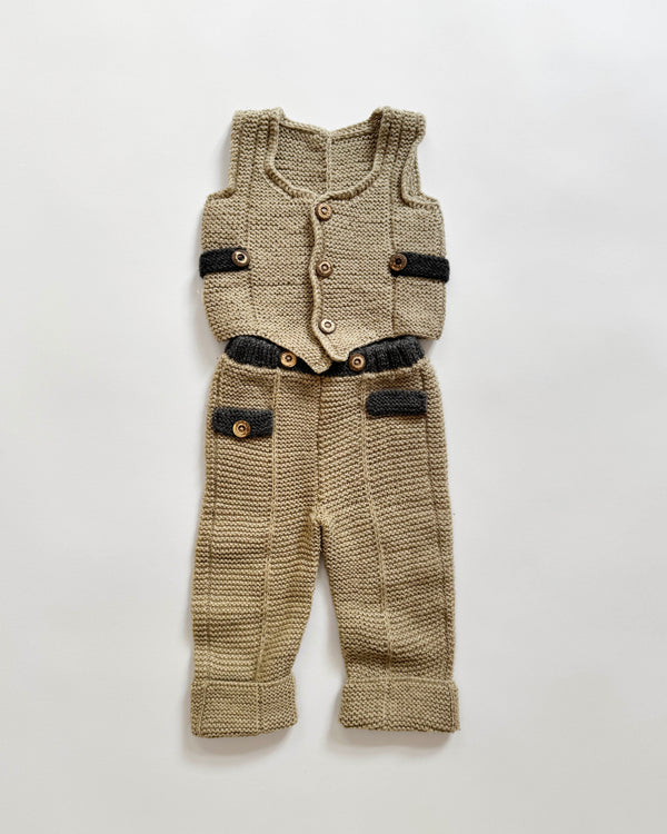Handmade Wool Two Piece Set 12-18 months
