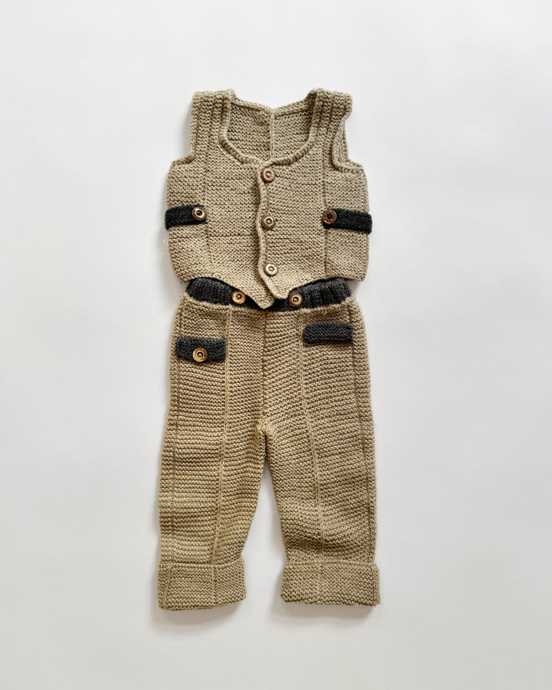Handmade Wool Two Piece Set 12-18 months