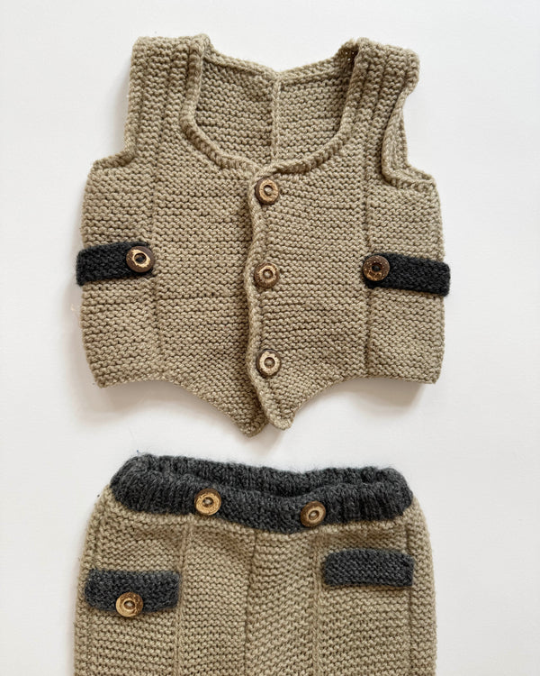 Handmade Wool Two Piece Set 12-18 months