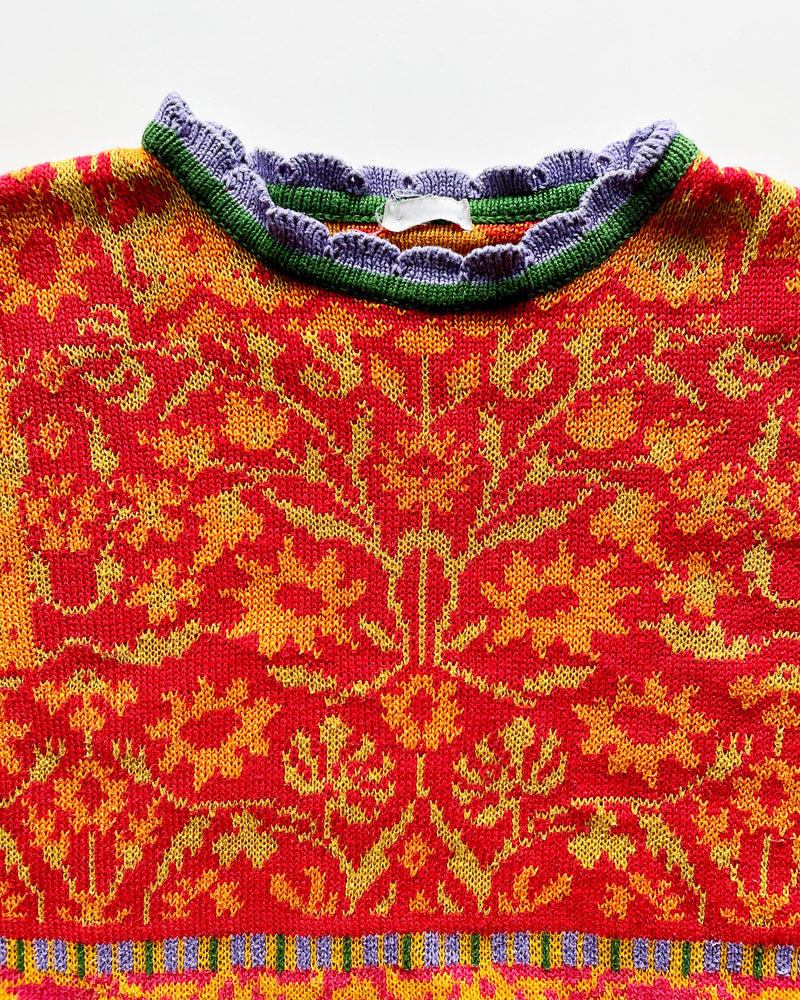 Vintage Oilily Jacquard Cotton Sweater