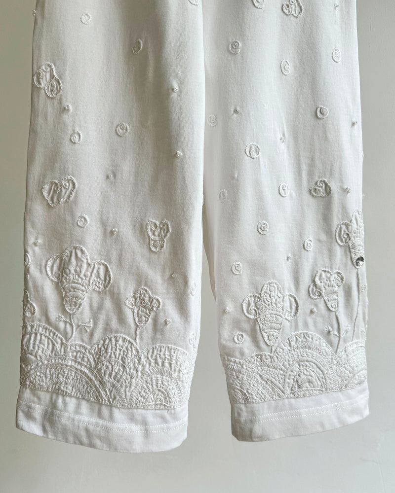 Deadstock Vintage Oilily Embroidered Cotton Sweatpants