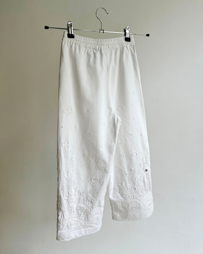 Deadstock Vintage Oilily Embroidered Cotton Sweatpants