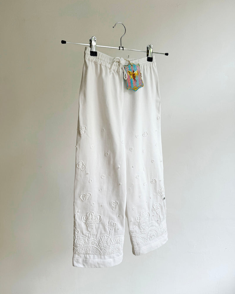 Deadstock Vintage Oilily Embroidered Cotton Sweatpants