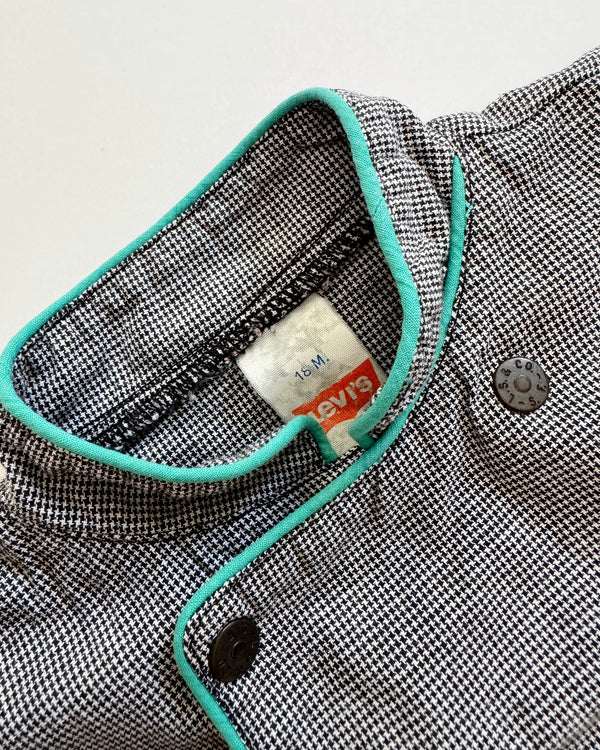 Levis Houndstooth Cotton Jacket / Blouse 18M-2Y