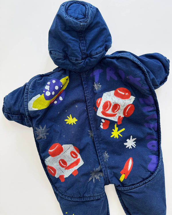 Trotinette Padded Denim Space Suit 18M