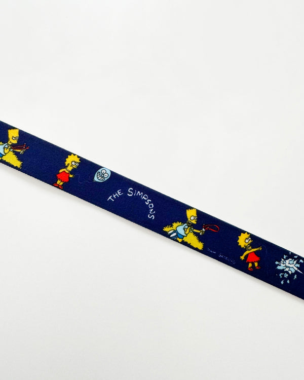 1991 Deadstock Vintage SIMPSONS Stertchy Belt Navy