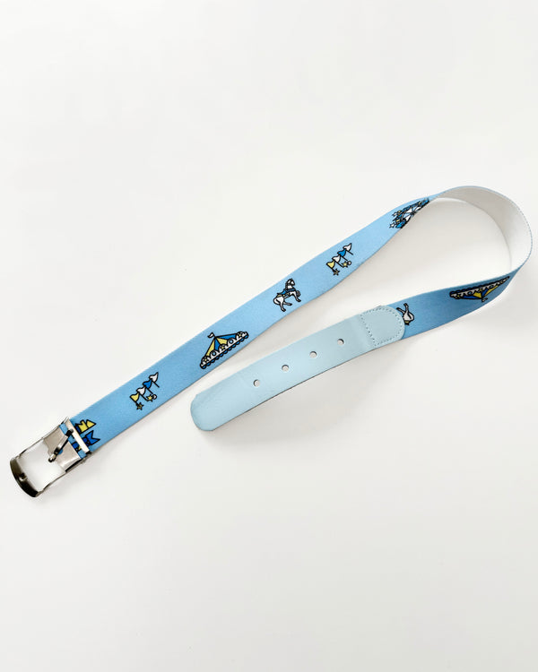 Deadstock Vintage Circus Belt Light Blue