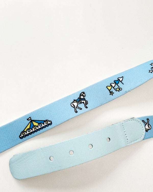 Deadstock Vintage Circus Belt Light Blue