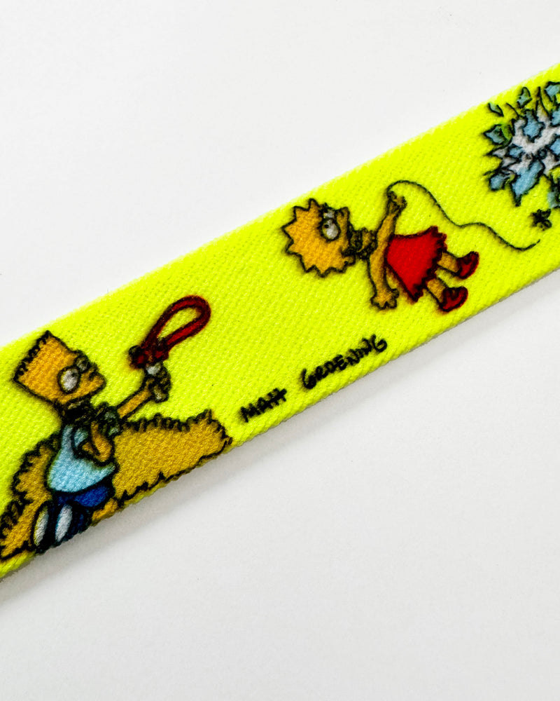 1991 Deadstock Vintage SIMPSONS Stretchy Belt Yellow