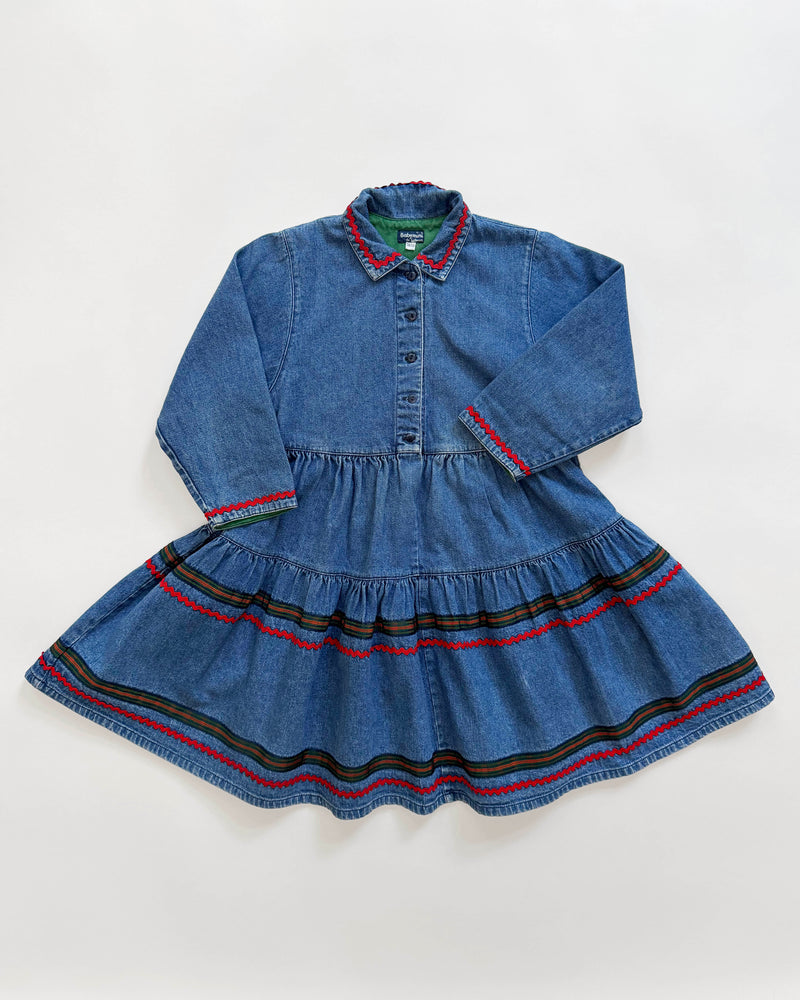 Zig Zag Denim Dress 5Y