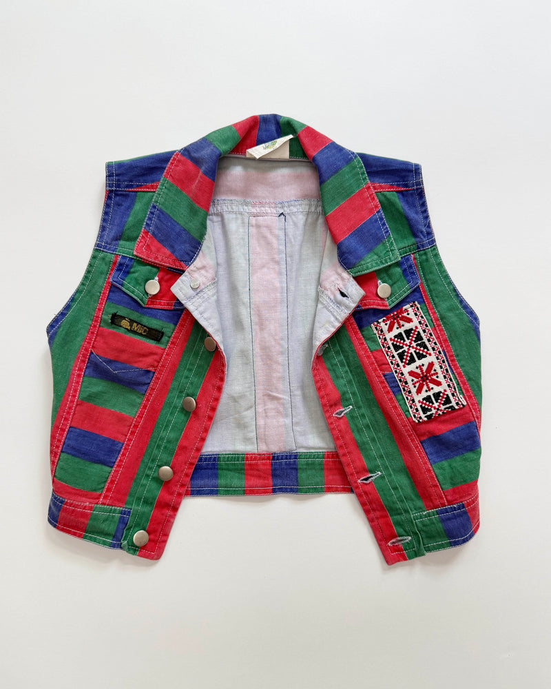 Striped Denim Vest 18-24M