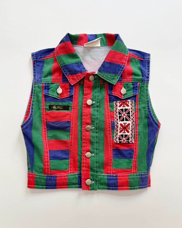 Striped Denim Vest 18-24M