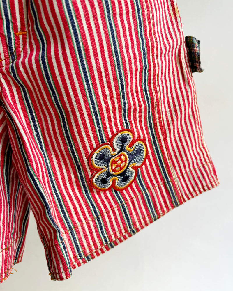 Vintage Oilily Striped Denim Shorts