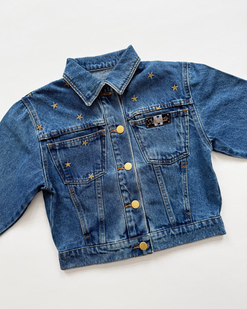 Embroidered Star Denim Jacket