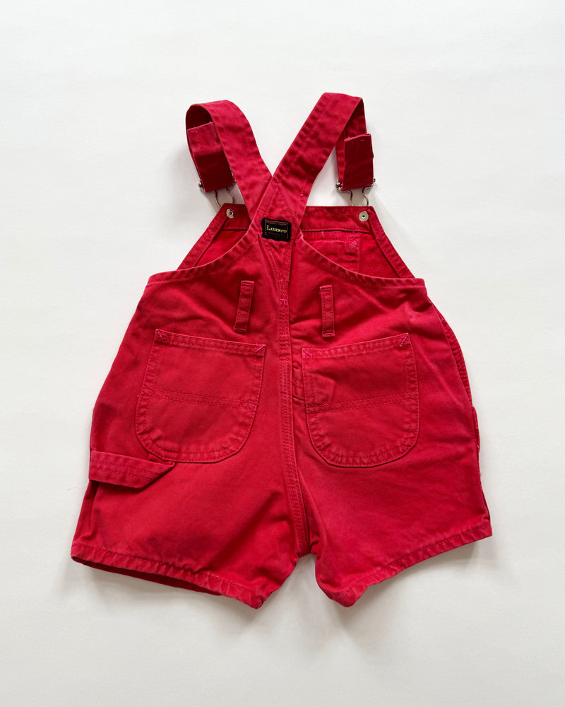 Red Denim Shortalls