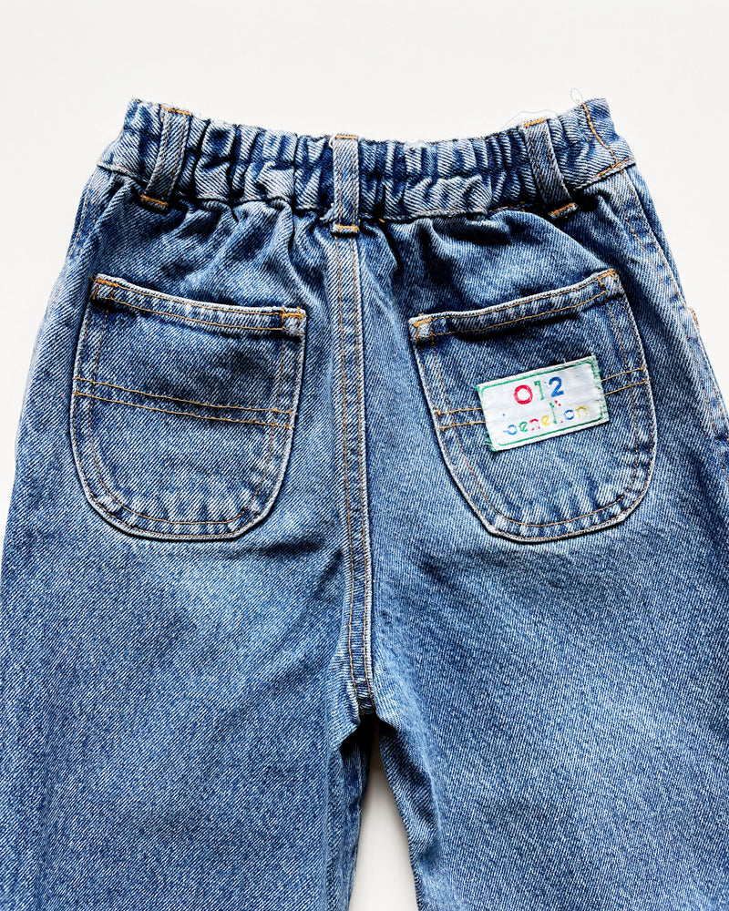 Vintage Benetton Jeans With Elastic Waist
