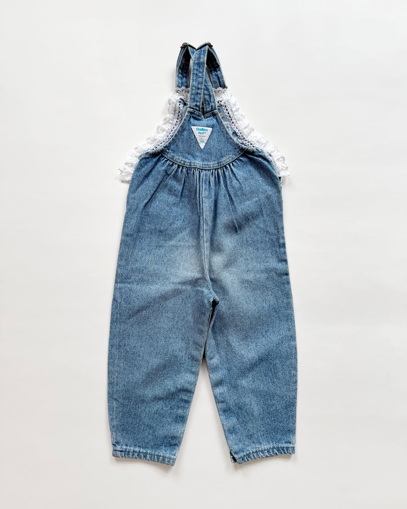 Oshkosh Customized Ballerina Bubble Denim Overalls 4T