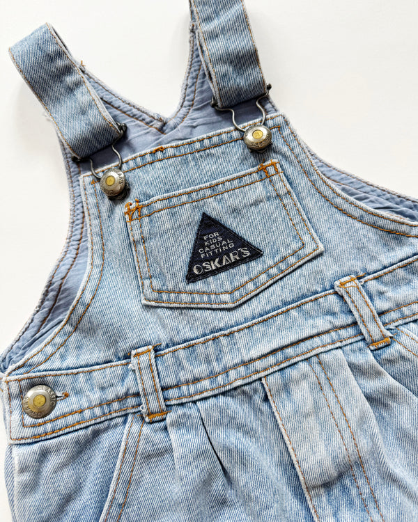 Light Wash Denim Shortalls