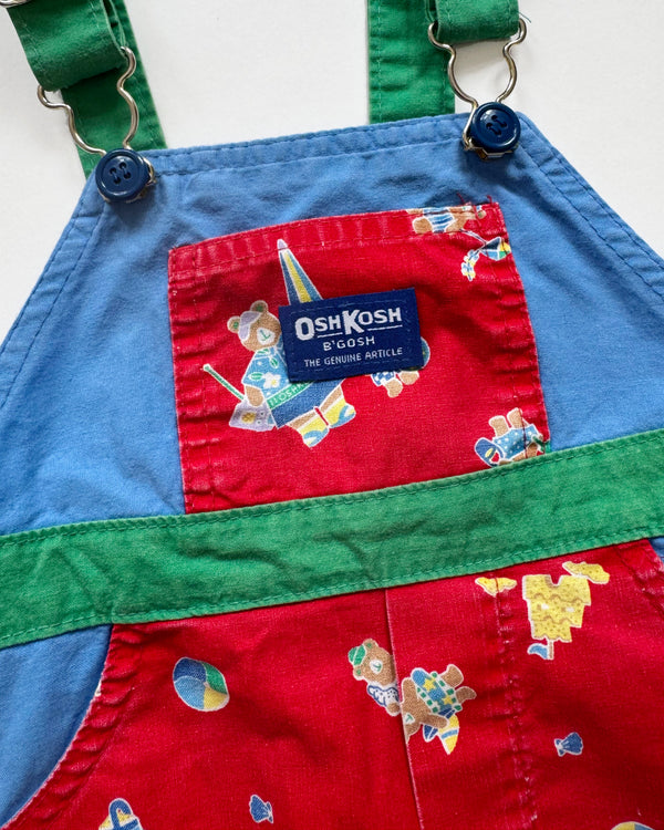 Oshkosh Teddy Bear Beach Overalls 24M