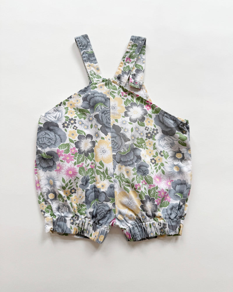 Newborn Floral Denim Romper