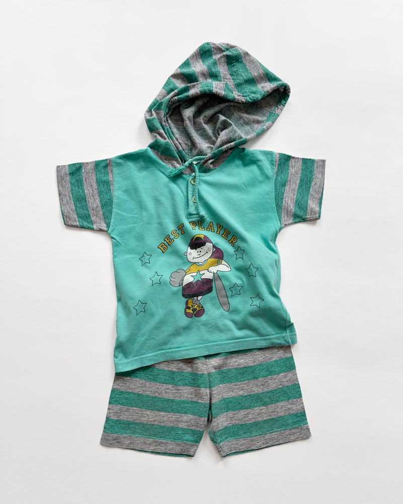 Baseball Two Piece Cotton Set