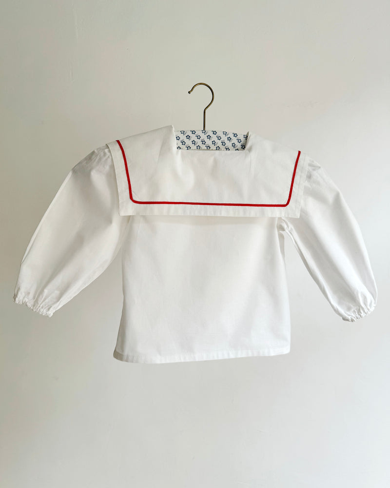 Vintage Sailor Cotton Blouse