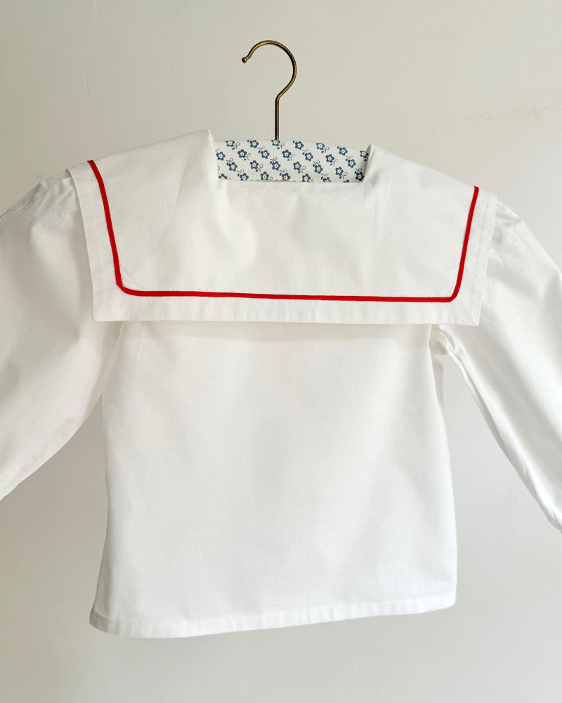 Vintage Sailor Cotton Blouse