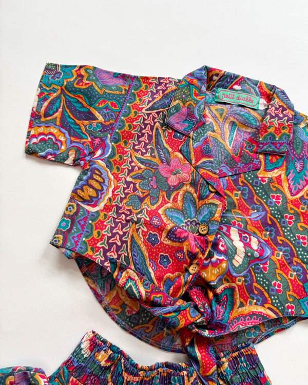 Floral Cotton Two Piece Set