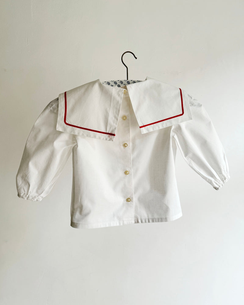 Vintage Sailor Cotton Blouse