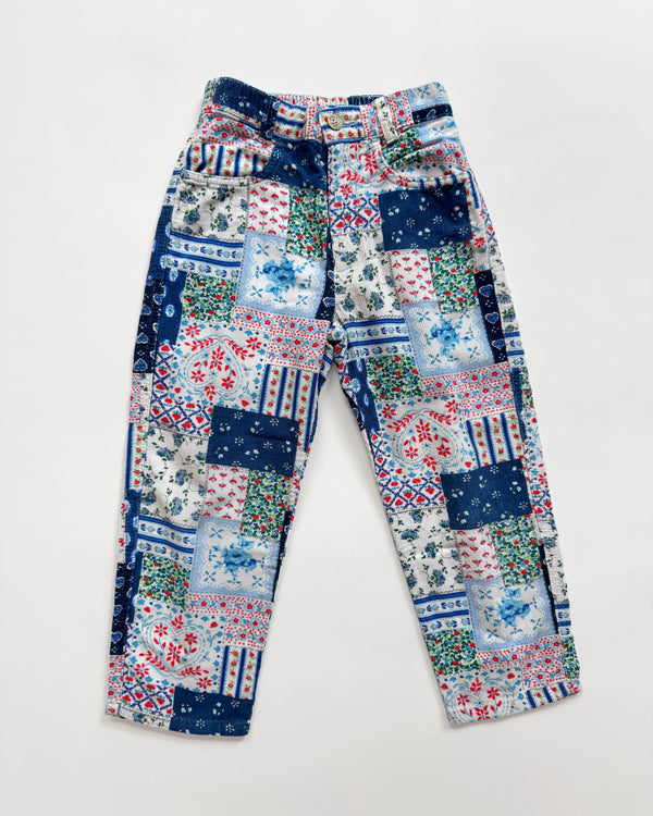 Benetton Corduroy Trousers With Elastic Waist 7Y