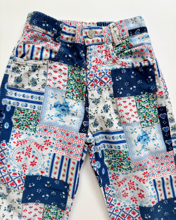 Benetton Corduroy Trousers With Elastic Waist 7Y