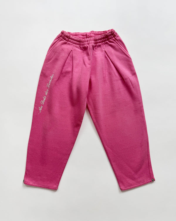 Pink Cotton Sweatpants 5Y