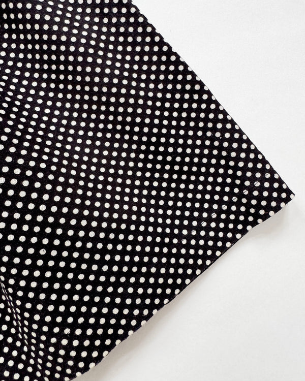 Polka Dot Cotton Skirt With Elastic Waist