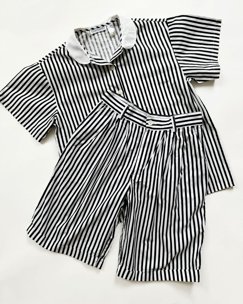 Vintage Cacharel Striped Cotton Two Piece Set TEENS & ADULTS