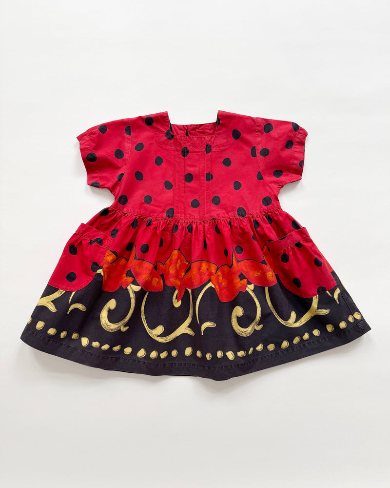 Catimini Polka Dot Fish Dress