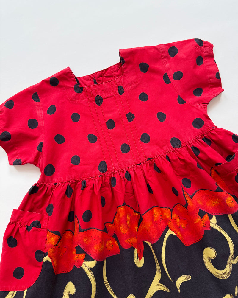 Catimini Polka Dot Fish Dress