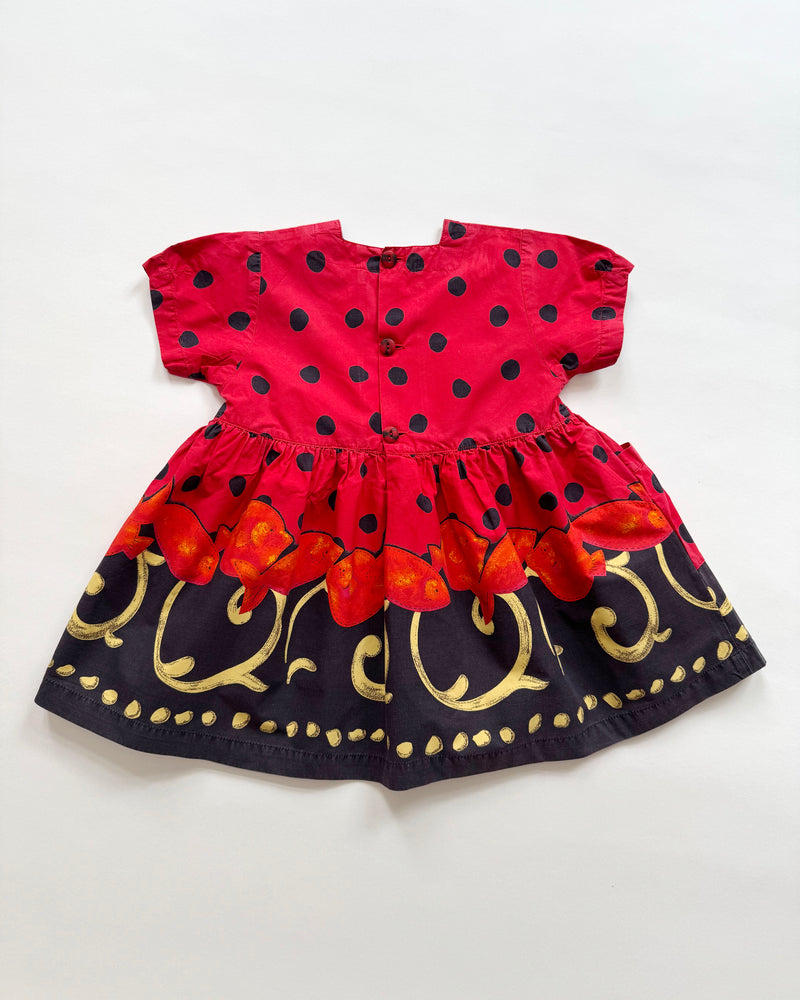 Catimini Polka Dot Fish Dress