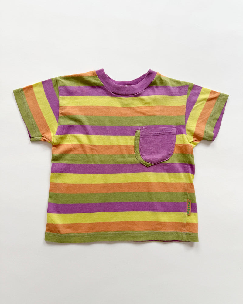 Striped Cotton Tee With Pocket