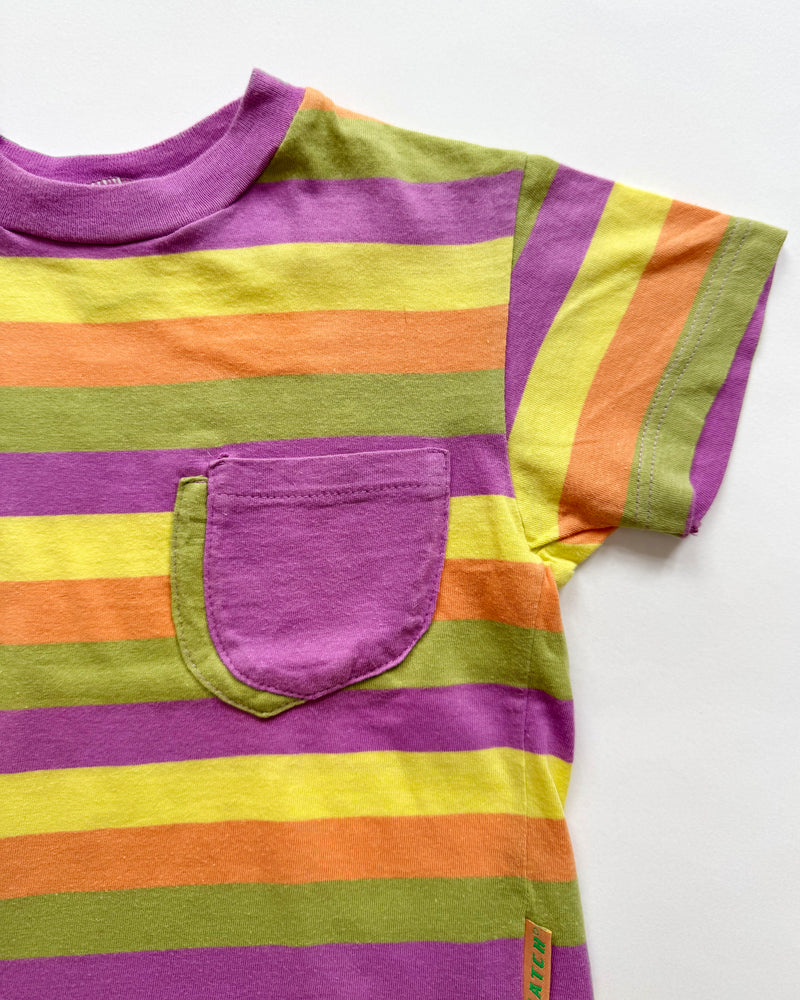 Striped Cotton Tee With Pocket