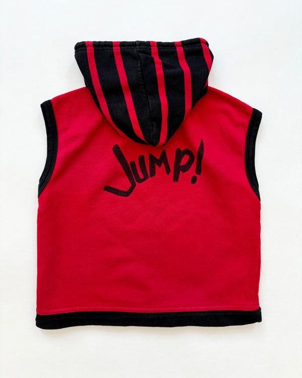 Vintage Jump Cotton Hoodie Vest