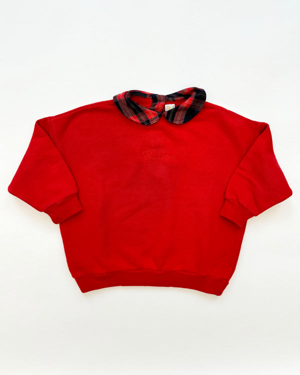 Vintage Embroidered Benetton Cotton Sweatshirt