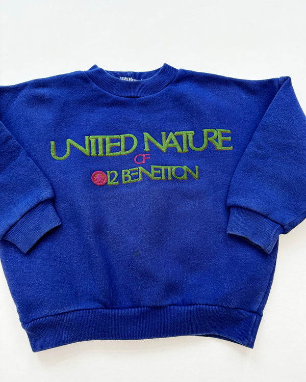 Vintage Benetton Cotton Sweater Navy