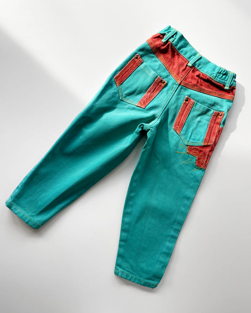 Vintage Denim Patchwork Jeans