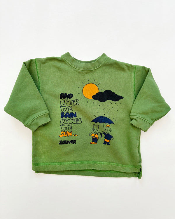 Vintage After The Rain Comes The Sun Cotton Sweater